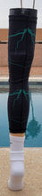 Load image into Gallery viewer, 2024 Nasty Sports Black and Green Knee Sleeve with Integrated Pad
